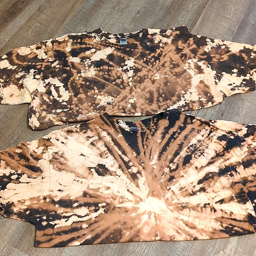 2 tie-dye shirts NWOT